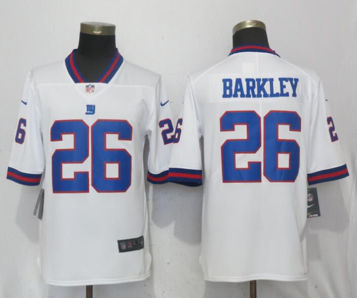 Men New York Giants #26 Barkley Navy White Nike Color Rush Limited NFL Jerseys
